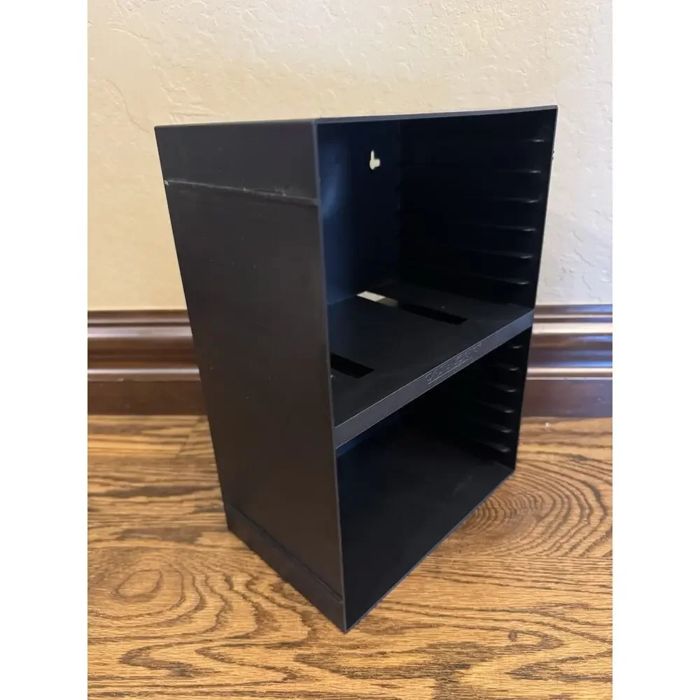 Case Logic 14 DVD Hard Plastic Storage Rack Wall Mount Holder Black